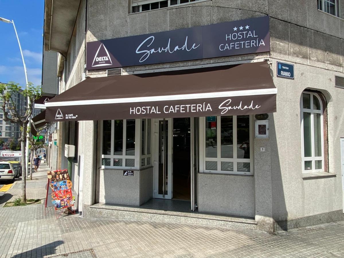 Saudade Hostal Cafeteria A Coruña Dış mekan fotoğraf