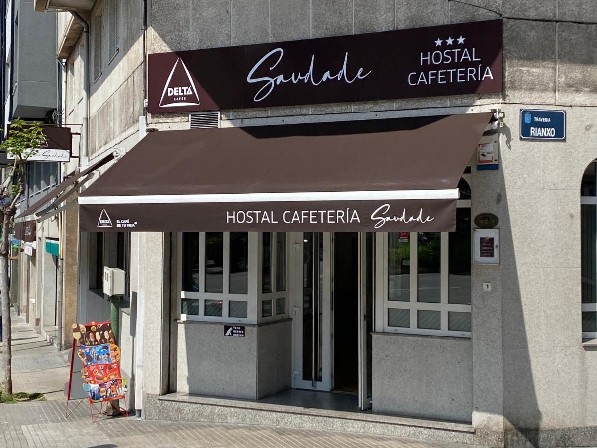 Saudade Hostal Cafeteria A Coruña Dış mekan fotoğraf